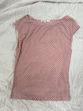 Antistar Pink sleeveless sheer top